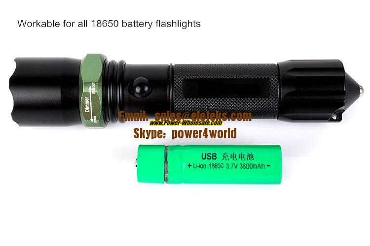 3.7V Li-ion 18650 3800mAh rechargeable standard usb battery rechargeable 18650 usb battery