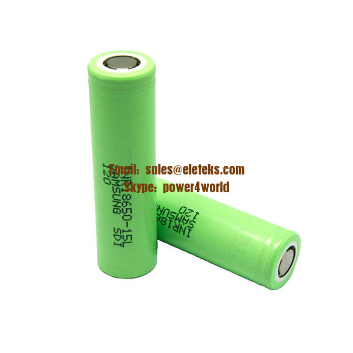 Samsung INR18650-15L 1500mAh 3.7V Li-ion Rechargeable Battery for Flashlights, eCig Mods, Power Tools