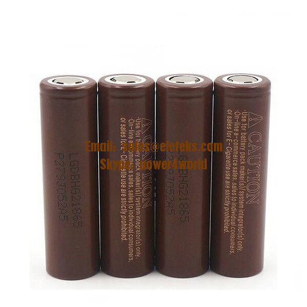 LG HG2 18650 3000mah 20A flat top battery LG HG2 Electronic Cigarette Battery 3000mAh high drain 18650 rechargeable cell