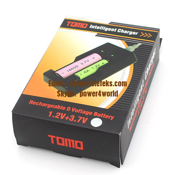 TOMO V6-2 Intelligent Battery Charger 5V usb charger for 1.2V & 3.7V 18650 / 16340 / 14500 /10440 Battery With USB Cable