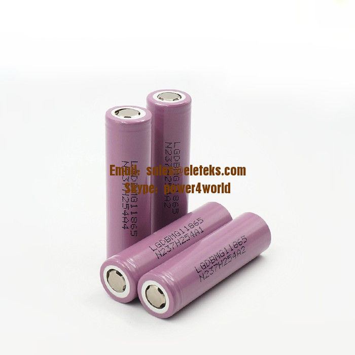 New and original 3.7V 18650 battery, LG MG1 18650 power bank 2900mah 10amp spec for vaping